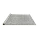 Sideview of Machine Washable Abstract Gray Modern Rug, wshabs2150gry