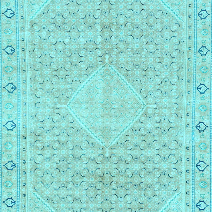 Abstract Light Blue Modern Rug, abs2150lblu