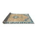 Sideview of Abstract Brown Modern Rug, abs2151