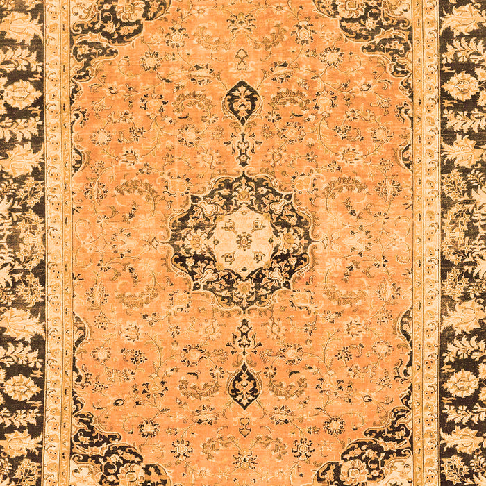 Abstract Orange Modern Rug, abs2151org