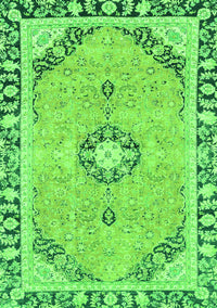 Abstract Green Modern Rug, abs2151grn