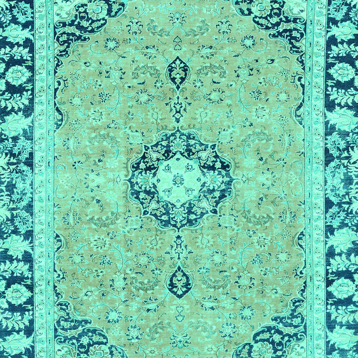 Abstract Turquoise Modern Rug, abs2151turq