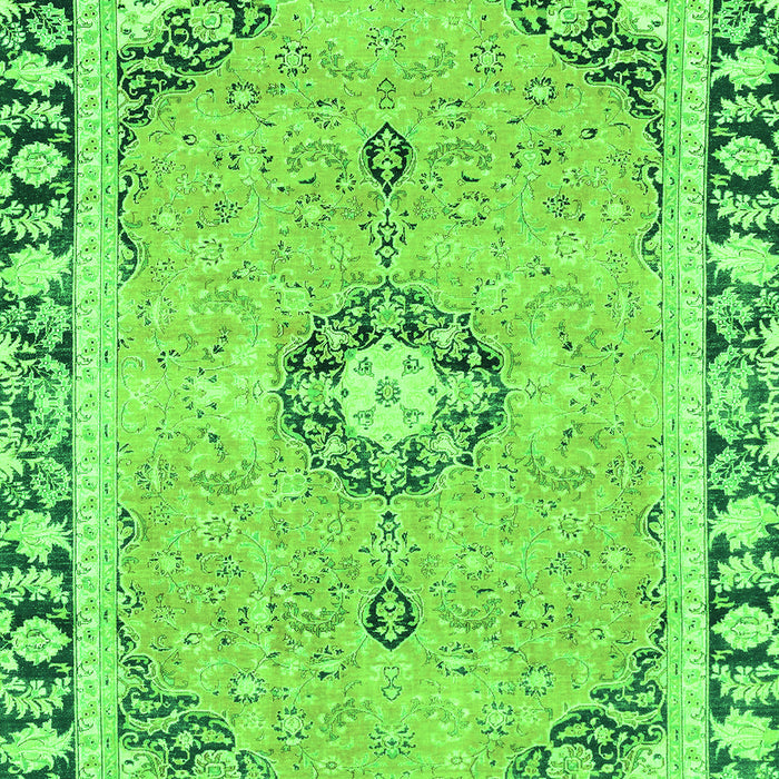 Machine Washable Abstract Green Modern Area Rugs, wshabs2151grn