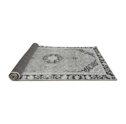 Sideview of Abstract Gray Modern Rug, abs2151gry