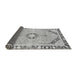 Sideview of Abstract Gray Modern Rug, abs2151gry