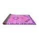 Sideview of Abstract Pink Modern Rug, abs2151pnk