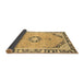 Sideview of Abstract Brown Modern Rug, abs2151brn