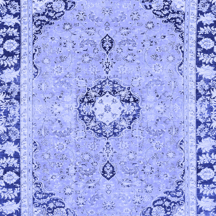 Abstract Blue Modern Rug, abs2151blu