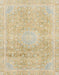 Machine Washable Abstract Metallic Gold Rug, wshabs2152