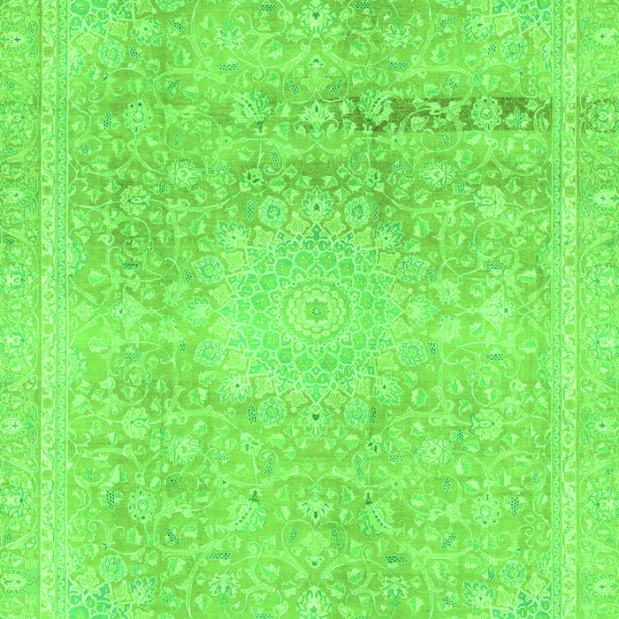 Machine Washable Abstract Green Modern Area Rugs, wshabs2152grn