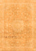 Machine Washable Abstract Orange Modern Area Rugs, wshabs2152org