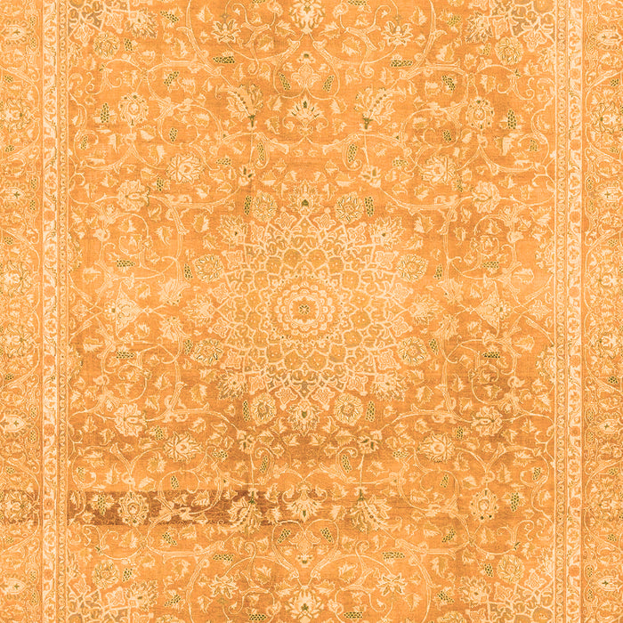Machine Washable Abstract Orange Modern Area Rugs, wshabs2152org
