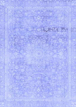 Abstract Blue Modern Rug, abs2152blu