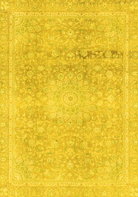 Abstract Yellow Modern Rug, abs2152yw