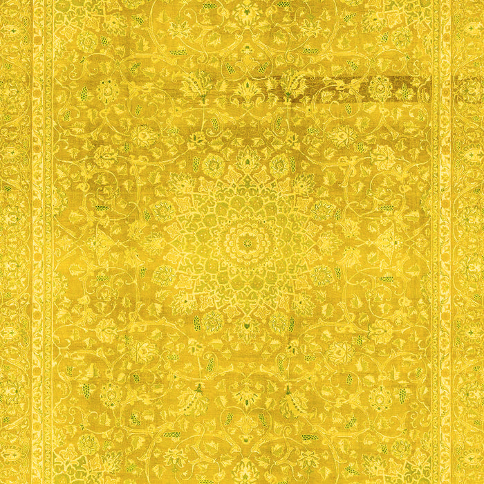 Abstract Yellow Modern Rug, abs2152yw