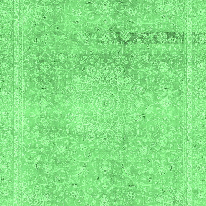 Machine Washable Abstract Emerald Green Modern Area Rugs, wshabs2152emgrn