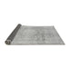 Sideview of Abstract Gray Modern Rug, abs2152gry