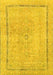 Abstract Yellow Modern Rug, abs2153yw