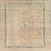 Square Abstract Camel Brown Modern Rug, abs2153