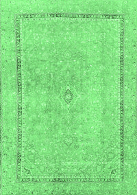 Abstract Emerald Green Modern Rug, abs2153emgrn