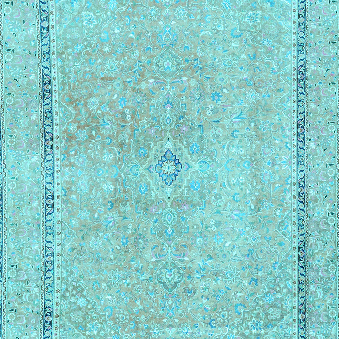Machine Washable Abstract Light Blue Modern Rug, wshabs2153lblu