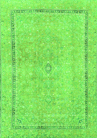 Abstract Green Modern Rug, abs2153grn