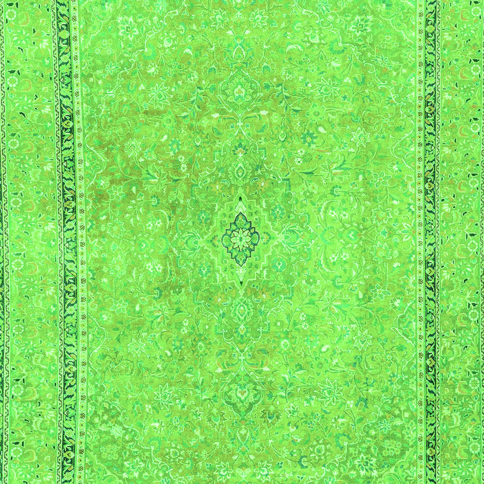 Abstract Green Modern Rug, abs2153grn