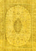 Abstract Yellow Modern Rug, abs2154yw