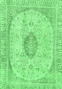 Abstract Emerald Green Modern Rug, abs2154emgrn