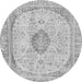 Round Abstract Gray Modern Rug, abs2154gry