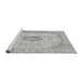 Sideview of Machine Washable Abstract Gray Modern Rug, wshabs2154gry