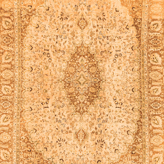 Machine Washable Abstract Orange Modern Area Rugs, wshabs2154org