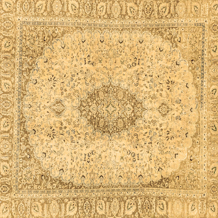 Square Abstract Brown Modern Rug, abs2154brn