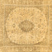 Square Abstract Brown Modern Rug, abs2154brn