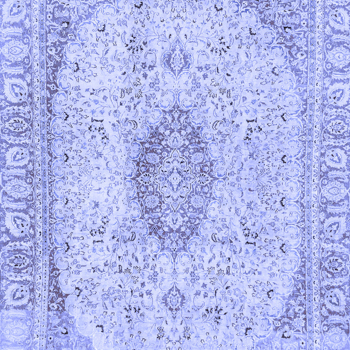 Abstract Blue Modern Rug, abs2154blu