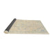 Sideview of Abstract Tan Brown Modern Rug, abs2155