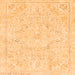 Square Abstract Orange Modern Rug, abs2155org