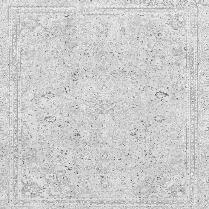 Square Machine Washable Abstract Gray Modern Rug, wshabs2155gry