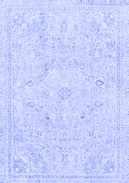 Abstract Blue Modern Rug, abs2155blu