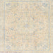 Square Abstract Tan Brown Modern Rug, abs2155