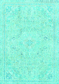 Abstract Turquoise Modern Rug, abs2155turq