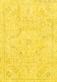 Abstract Yellow Modern Rug, abs2155yw