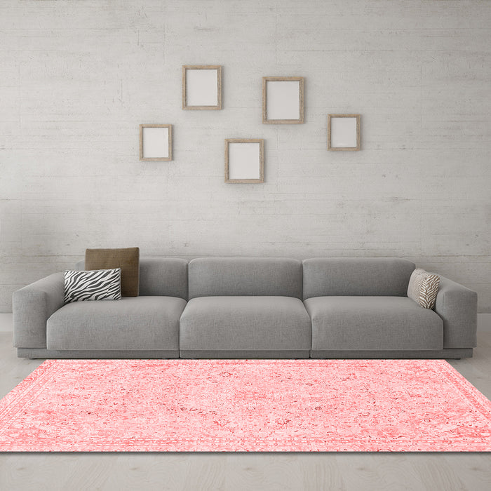 Modern Red Washable Rugs