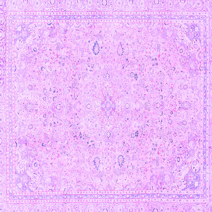 Square Abstract Purple Modern Rug, abs2155pur