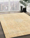 Abstract Sun Yellow Modern Rug in Family Room, abs2156