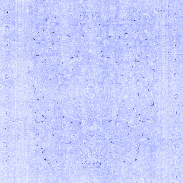 Machine Washable Abstract Blue Modern Rug, wshabs2156blu