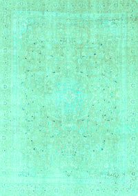 Abstract Turquoise Modern Rug, abs2156turq