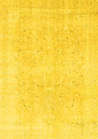 Abstract Yellow Modern Rug, abs2156yw