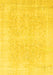 Abstract Yellow Modern Rug, abs2156yw