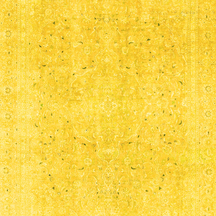Abstract Yellow Modern Rug, abs2156yw